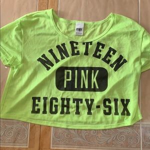 Neon Pink crop top
